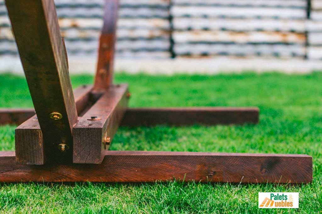 soporte hamaca, muebles con palets