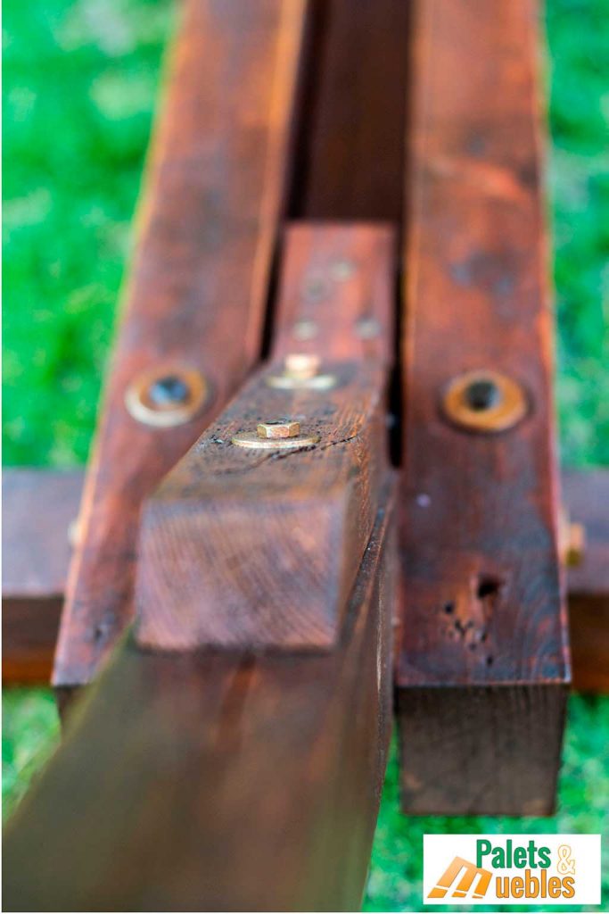 soporte hamaca, muebles con palets