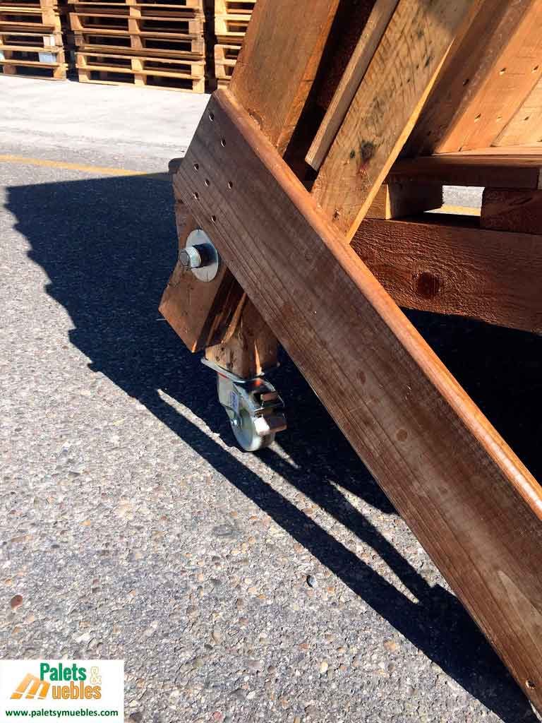 rampa con tablas de palets