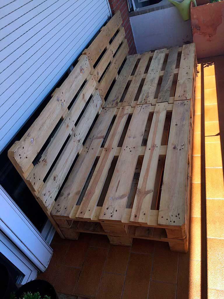 muebles de palets, terraza