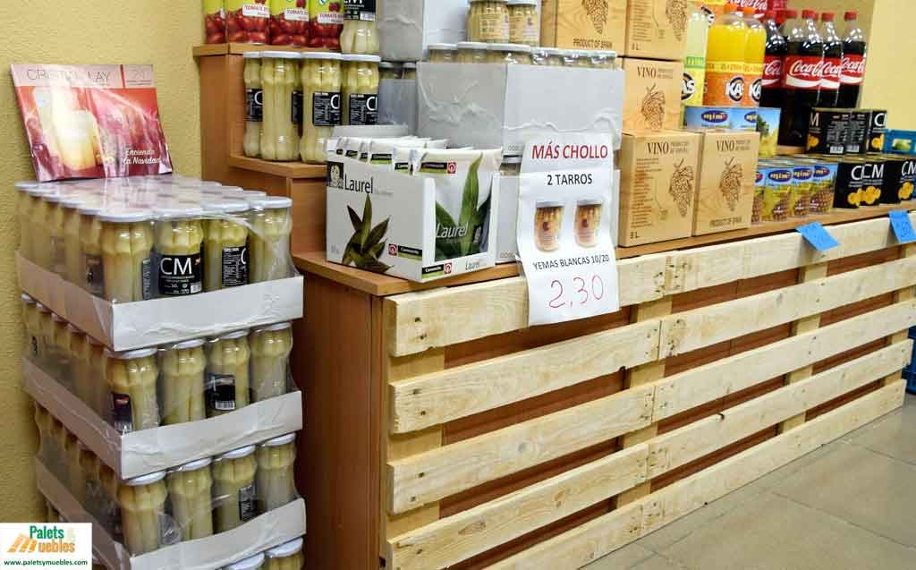 muebles con palets para fruteria