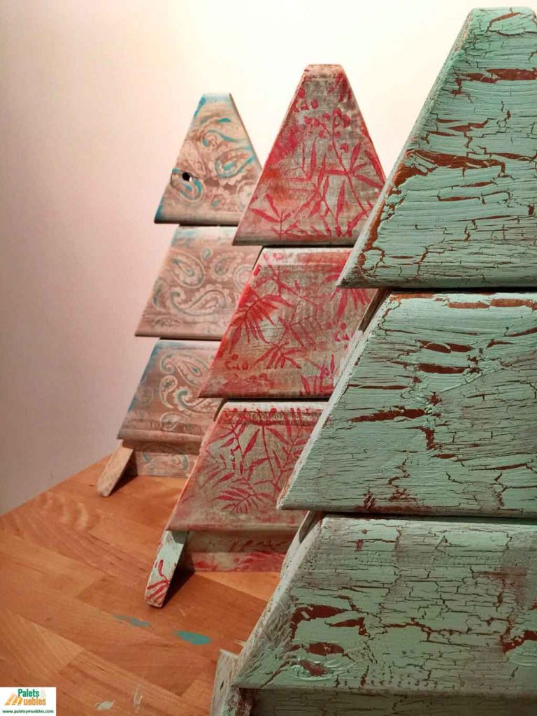 arboles de Navidad con Autentico Chalk Paint