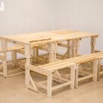 sillon mesa hecho de tablas de palets